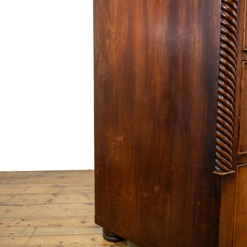 Victorian Mahogany Bow Front Chest of Drawers View V