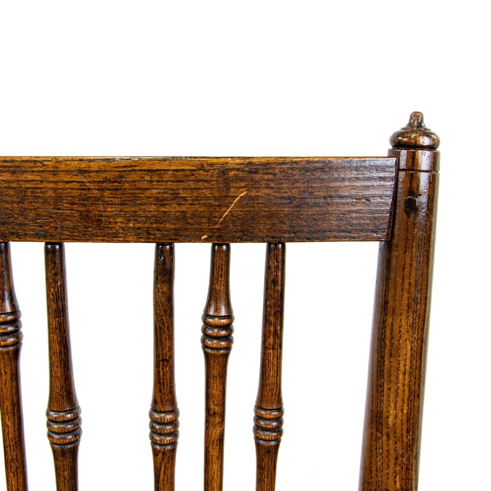 Pair of Antique Elm Farmhouse Occasional Chairs View VIII