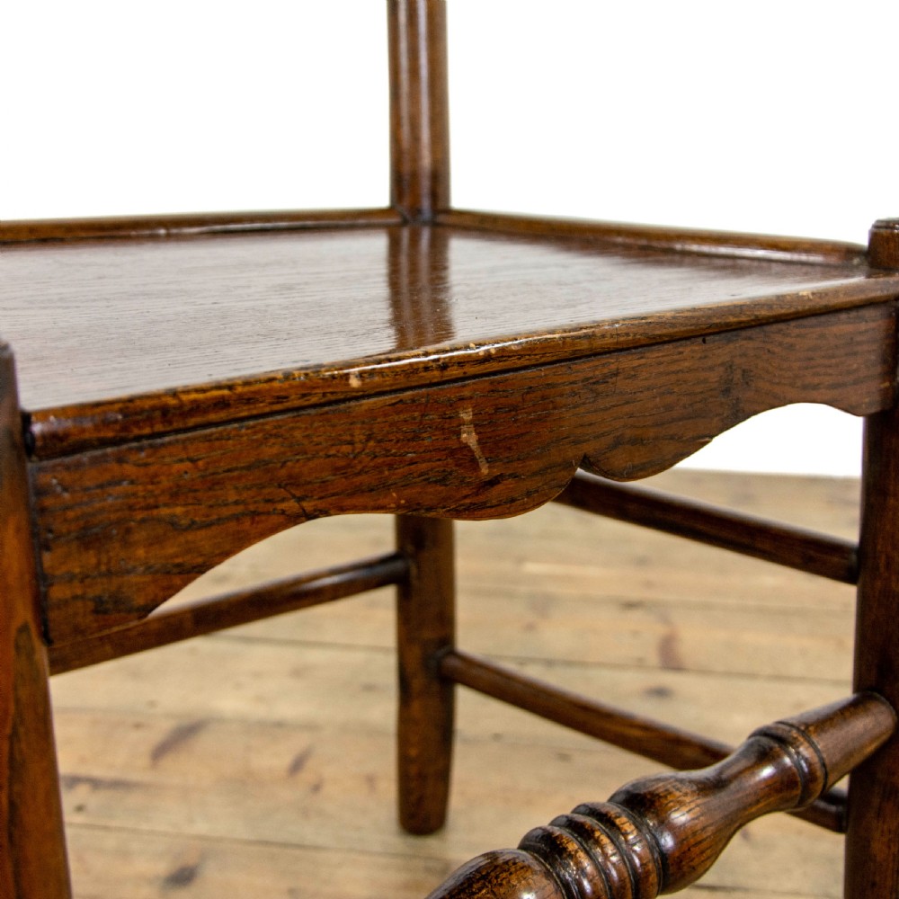 Pair of Antique Elm Farmhouse Occasional Chairs View IX