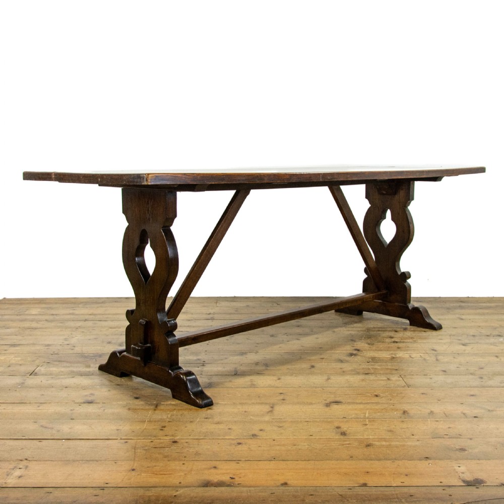 Antique Oak Refectory Dining Table  View II