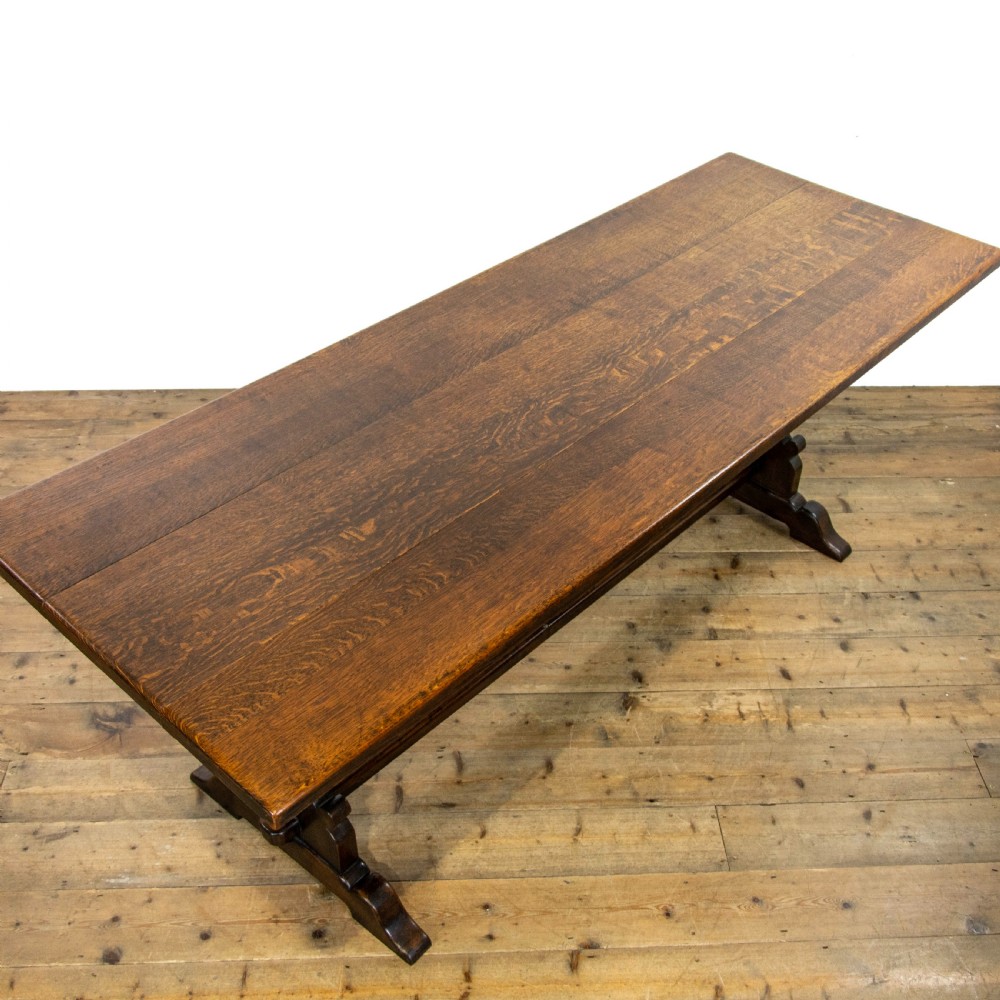 Antique Oak Refectory Dining Table  View VIII