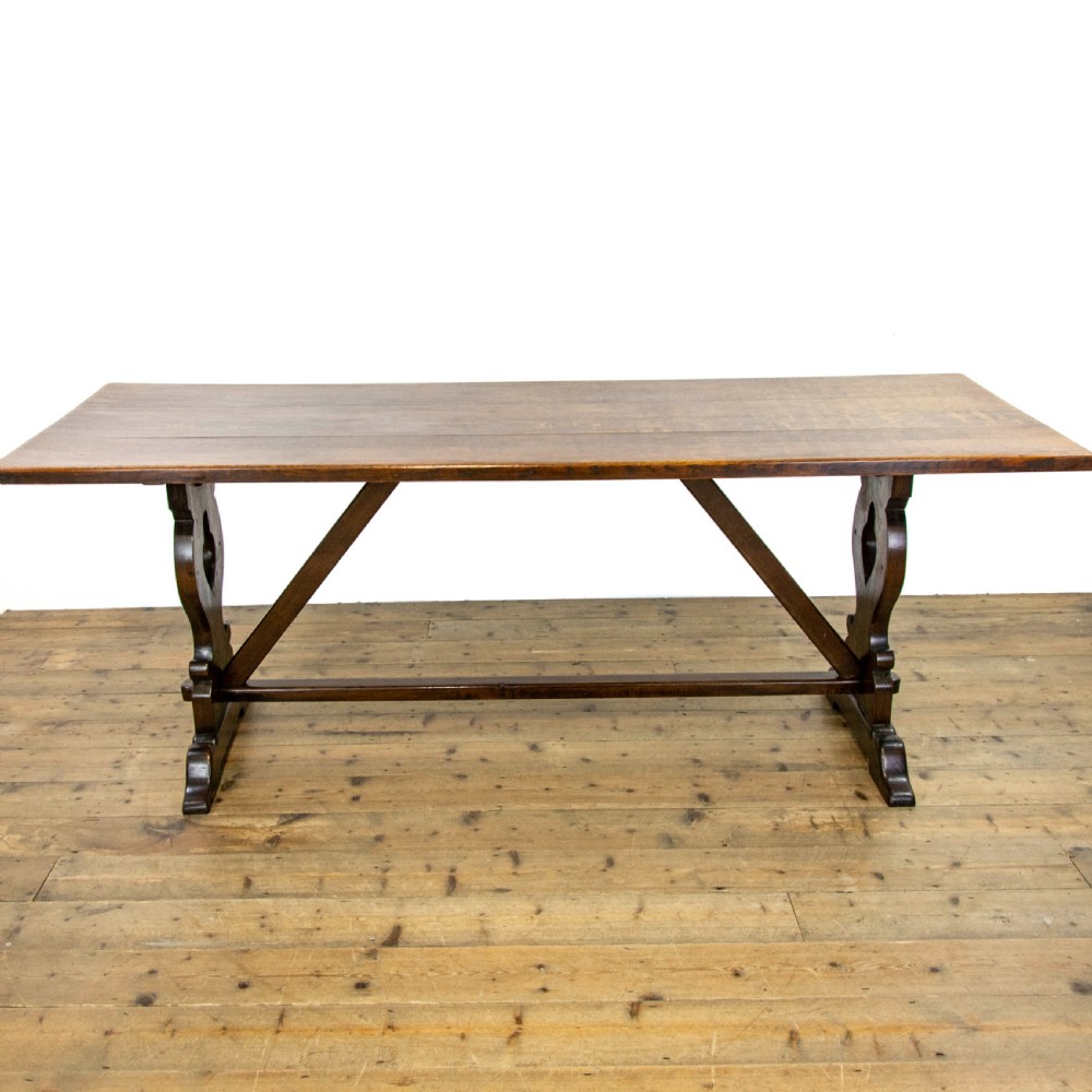 Antique Oak Refectory Dining Table  View IX