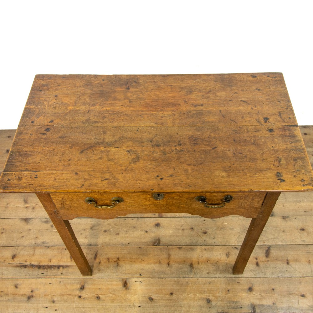 Antique 18th Century Oak Side Table View III