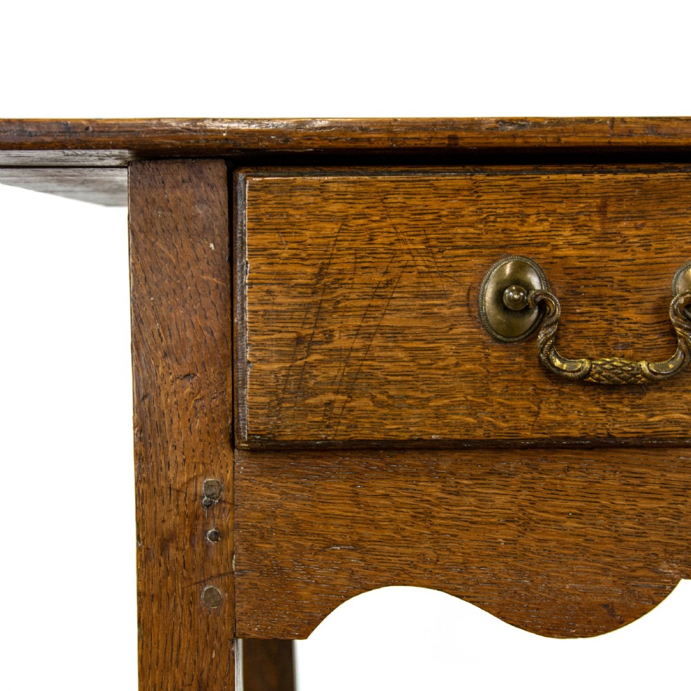 Antique 18th Century Oak Side Table View IV
