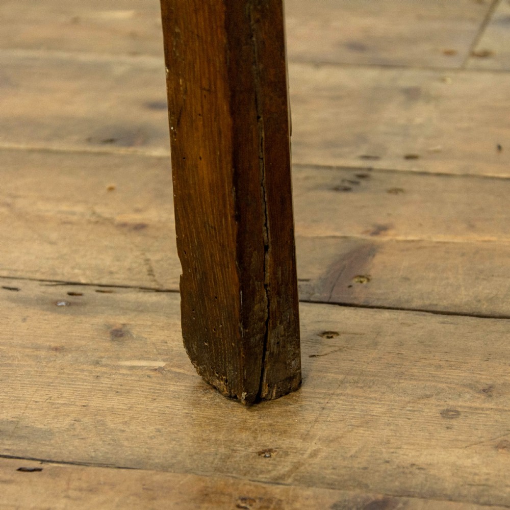 Antique 18th Century Oak Side Table View X