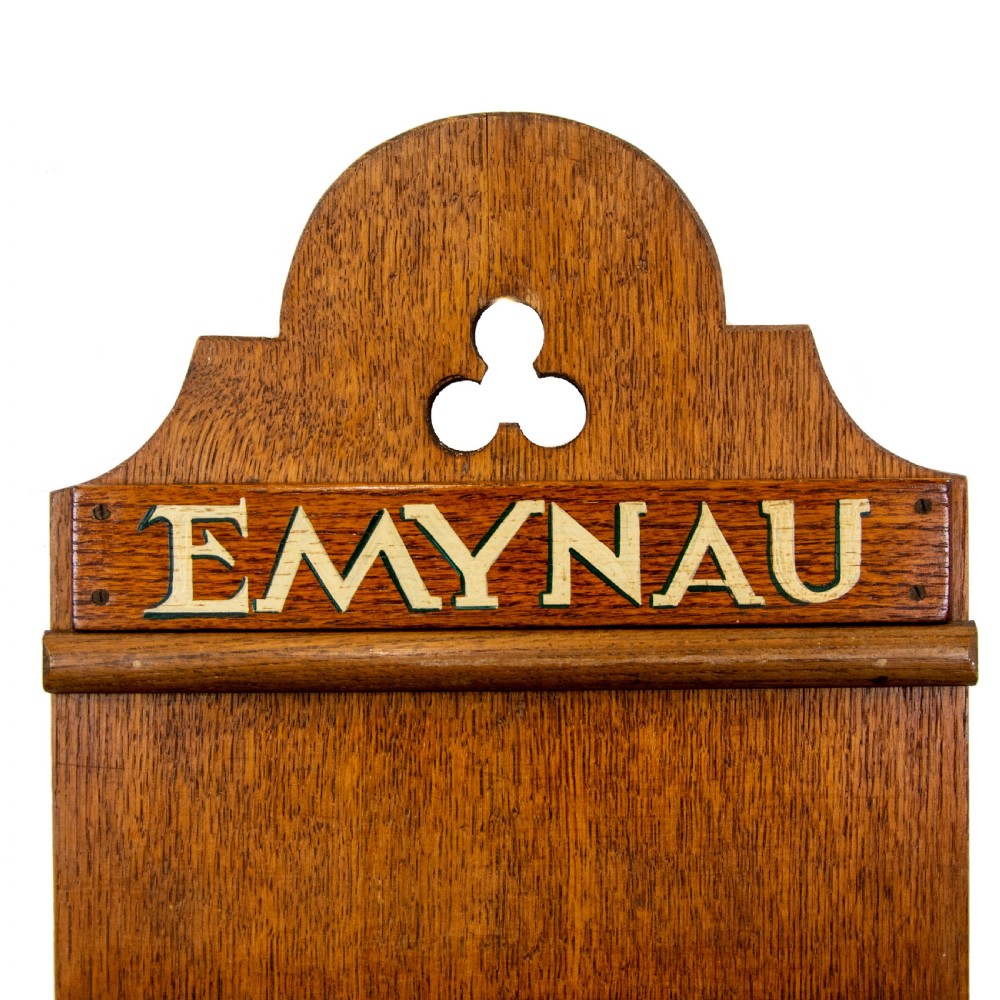 Pair of Antique Welsh Emynau Hymn Boards  View III