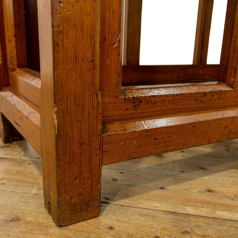 Antique Pitch Pine Altar Table   View IV