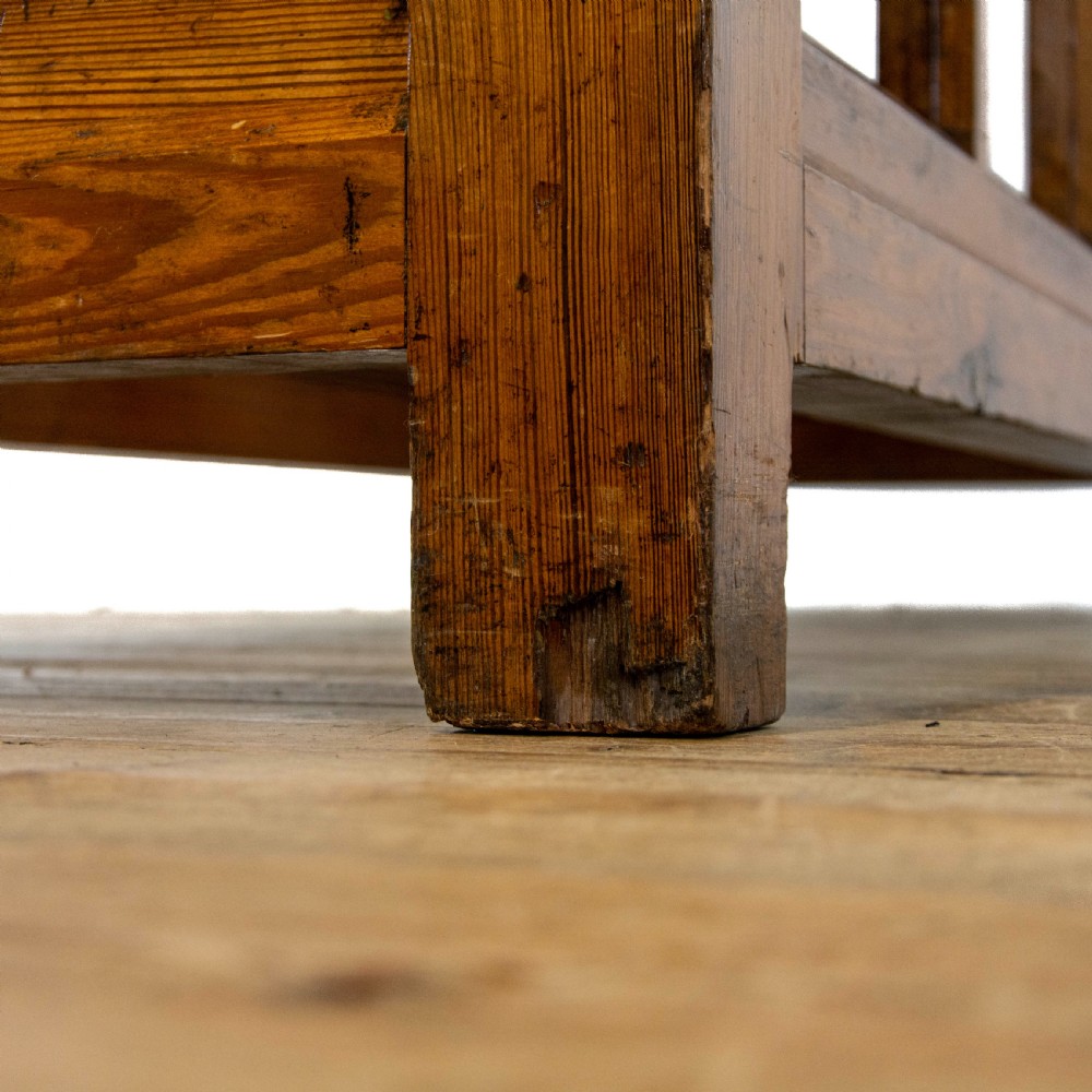 Antique Pitch Pine Altar Table   View X