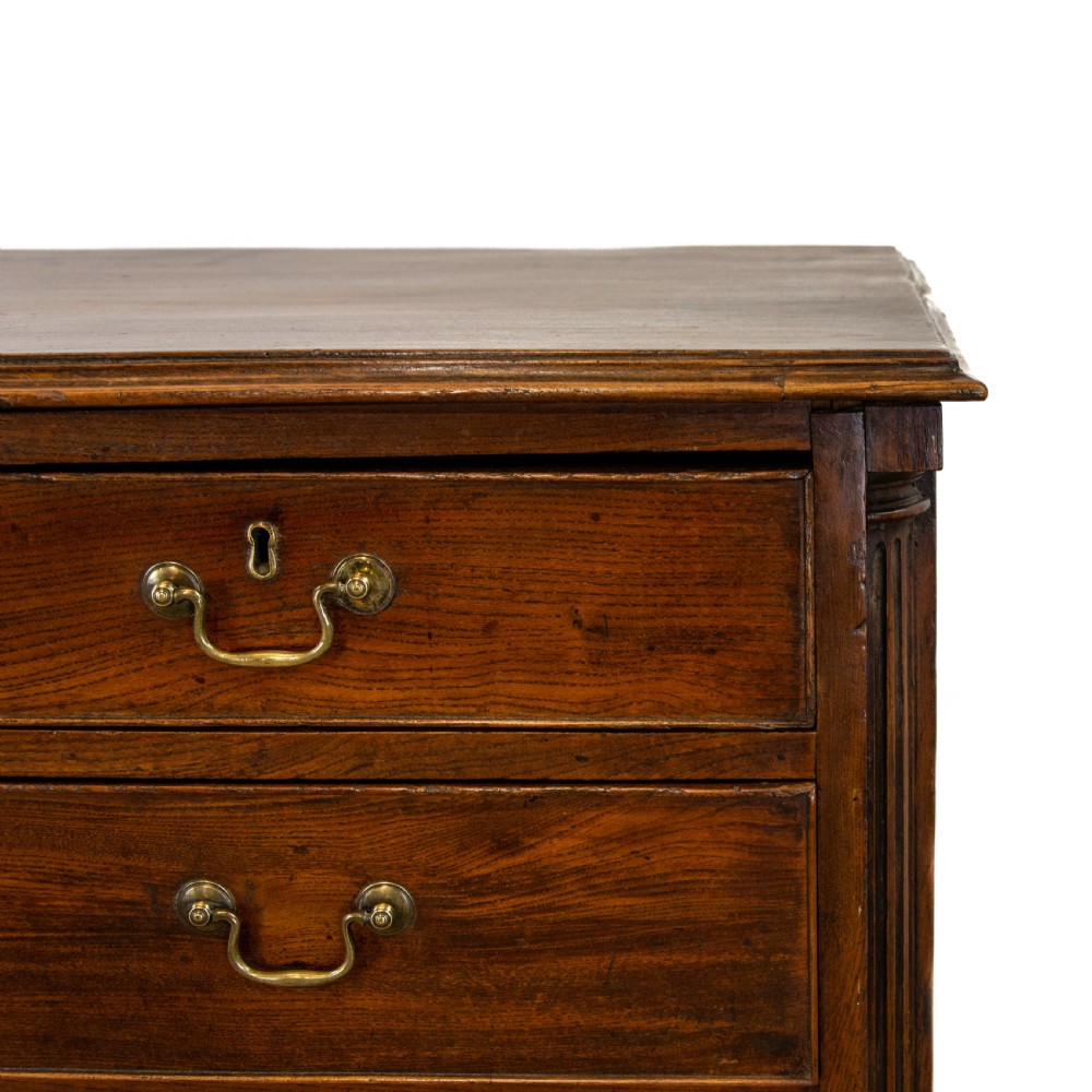 Antique Georgian Elm Chest of Drawers  View IV