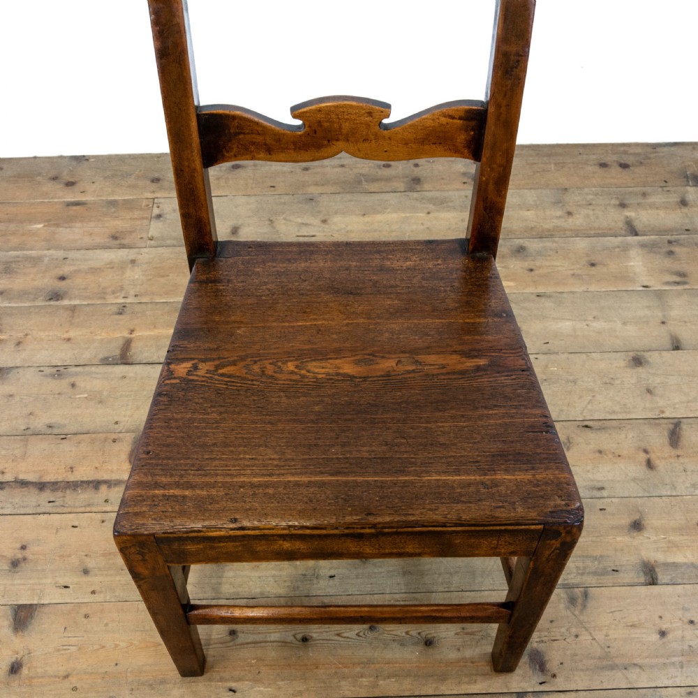 Set of Four Antique Ash Farmhouse Chairs  View IV