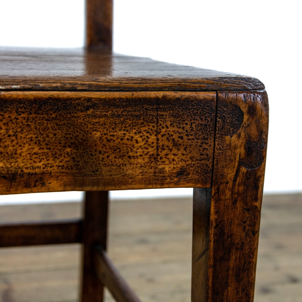 Set of Four Antique Ash Farmhouse Chairs  View V