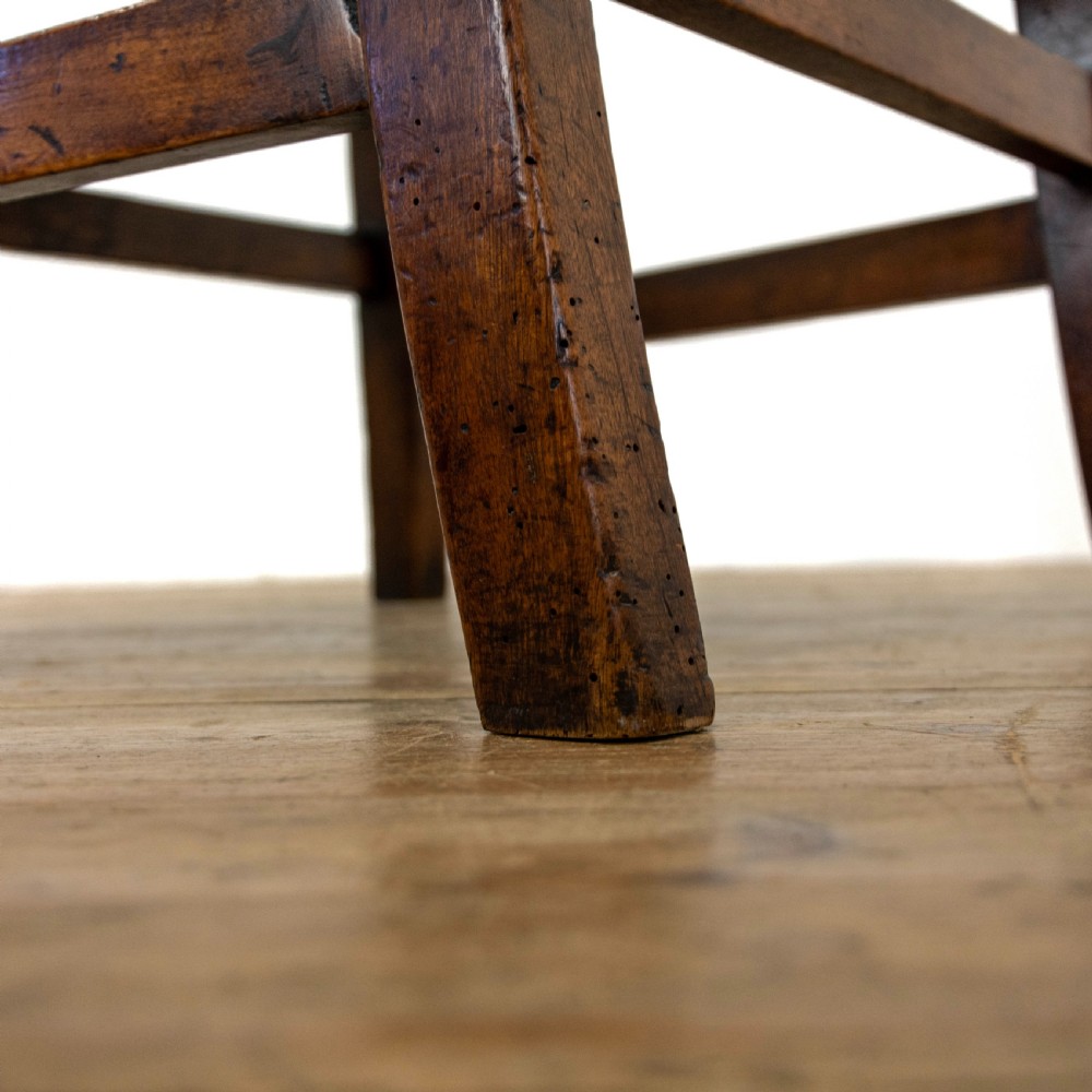 Set of Four Antique Ash Farmhouse Chairs  View XIV