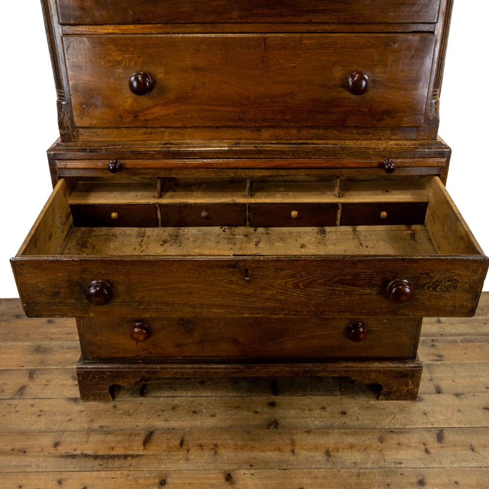 Antique Welsh Oak Chest on Chest View V