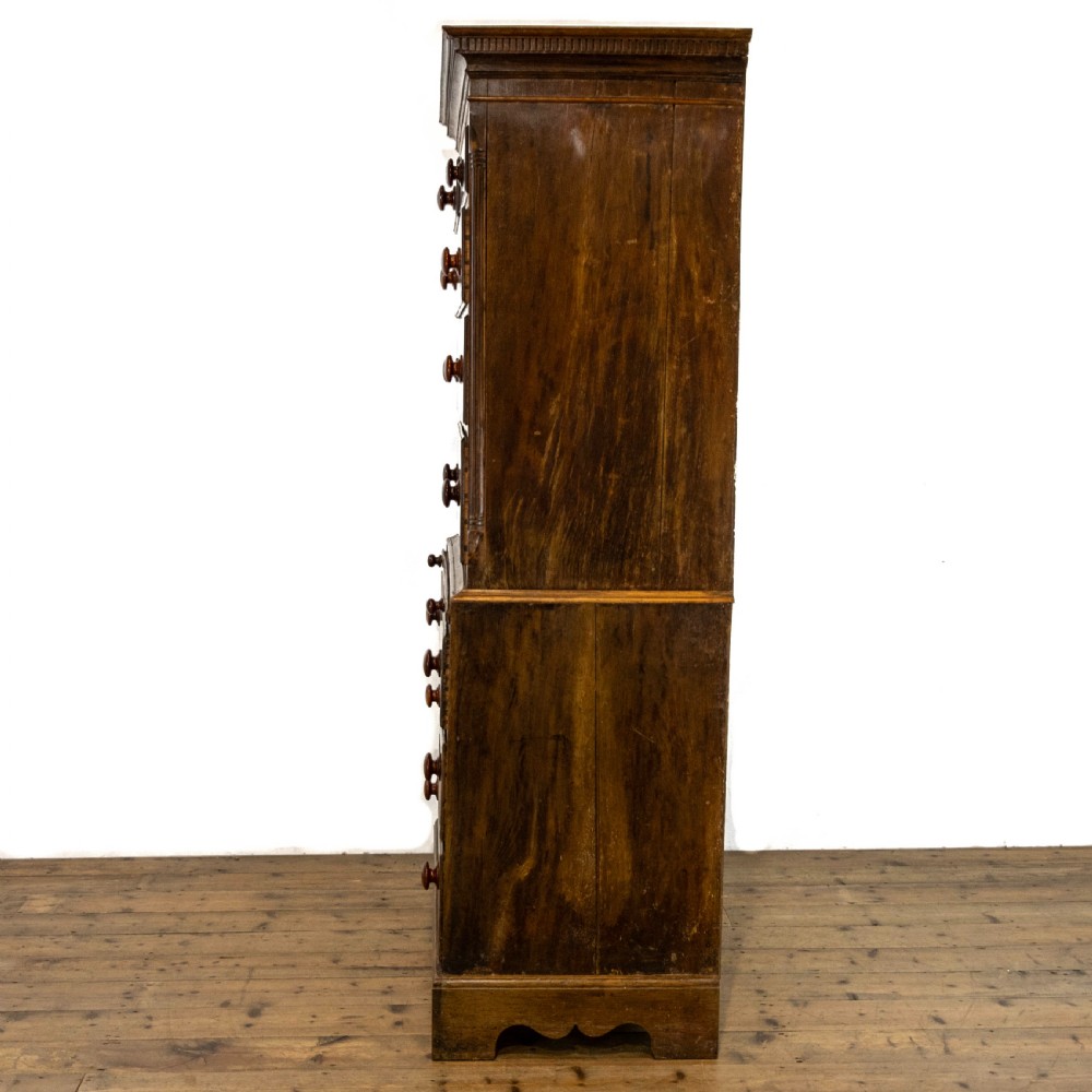 Antique Welsh Oak Chest on Chest View XVI