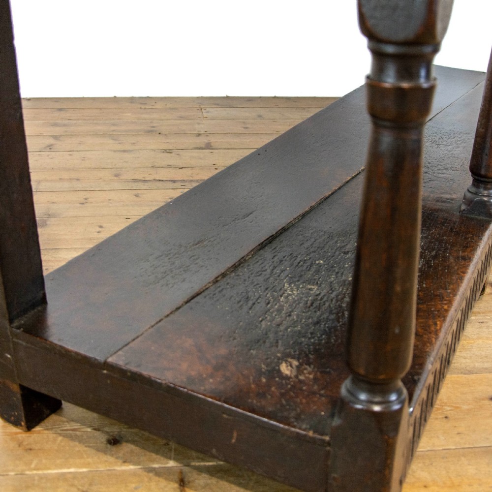 George III Carved Oak Pot Board Dresser View IX