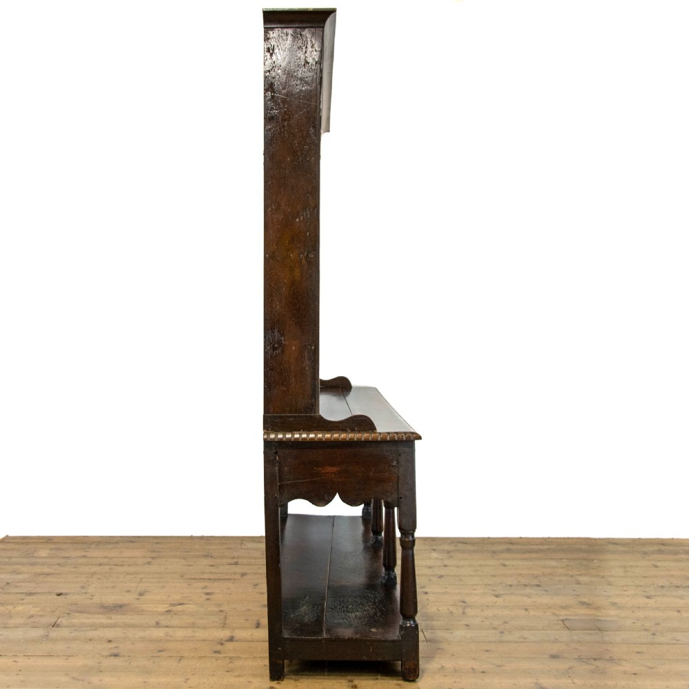 George III Carved Oak Pot Board Dresser View X