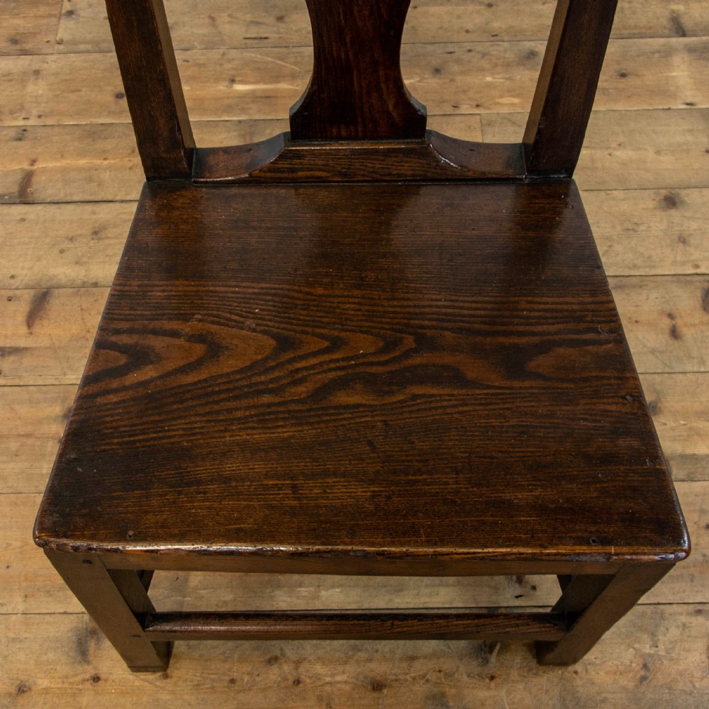 Set of Four Antique Oak Dining Chairs View V