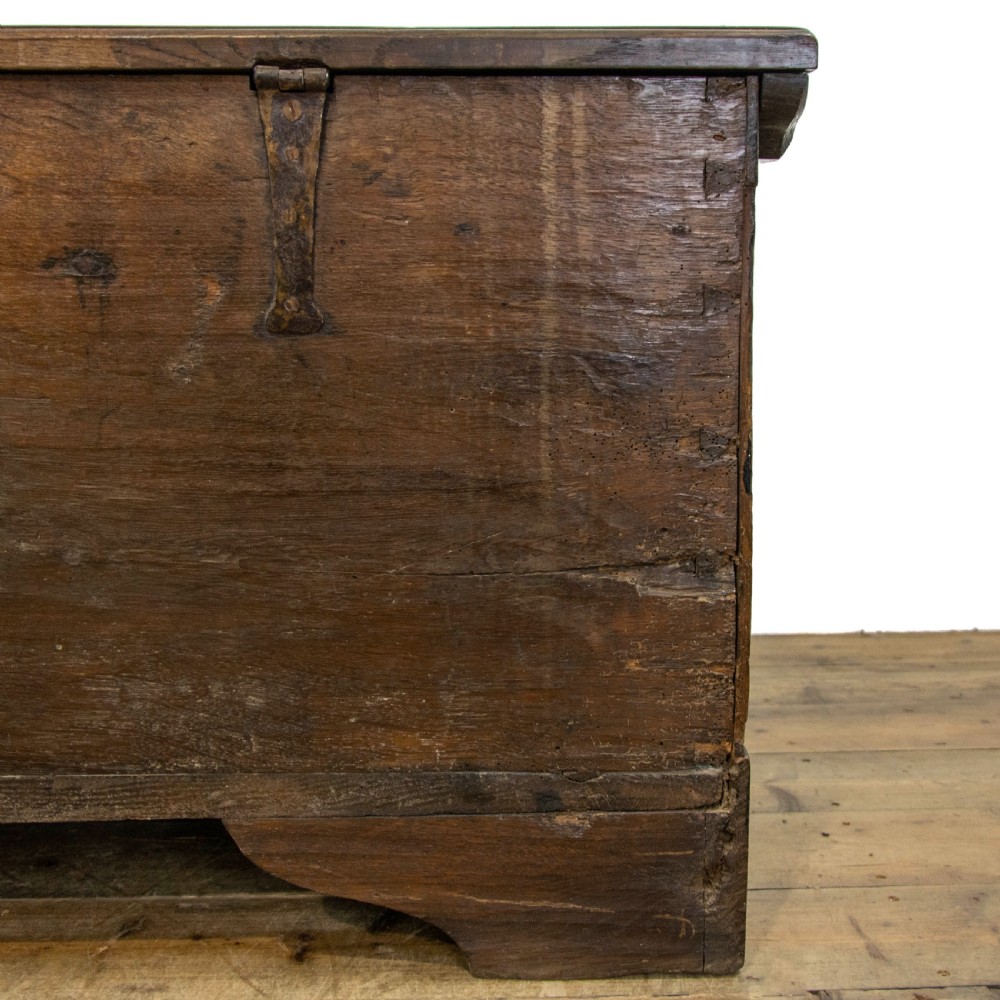 Italian Antique Oak Marriage Chest View XI