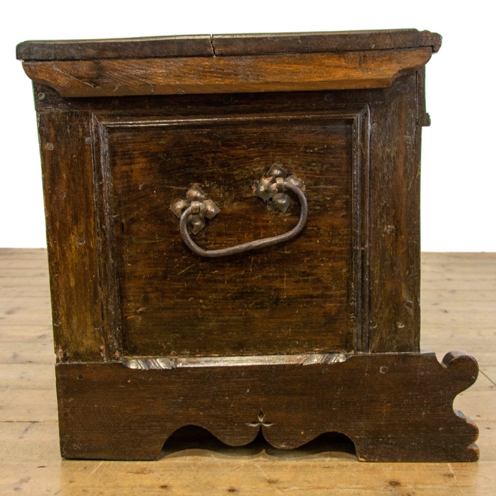Italian Antique Oak Marriage Chest View XIII