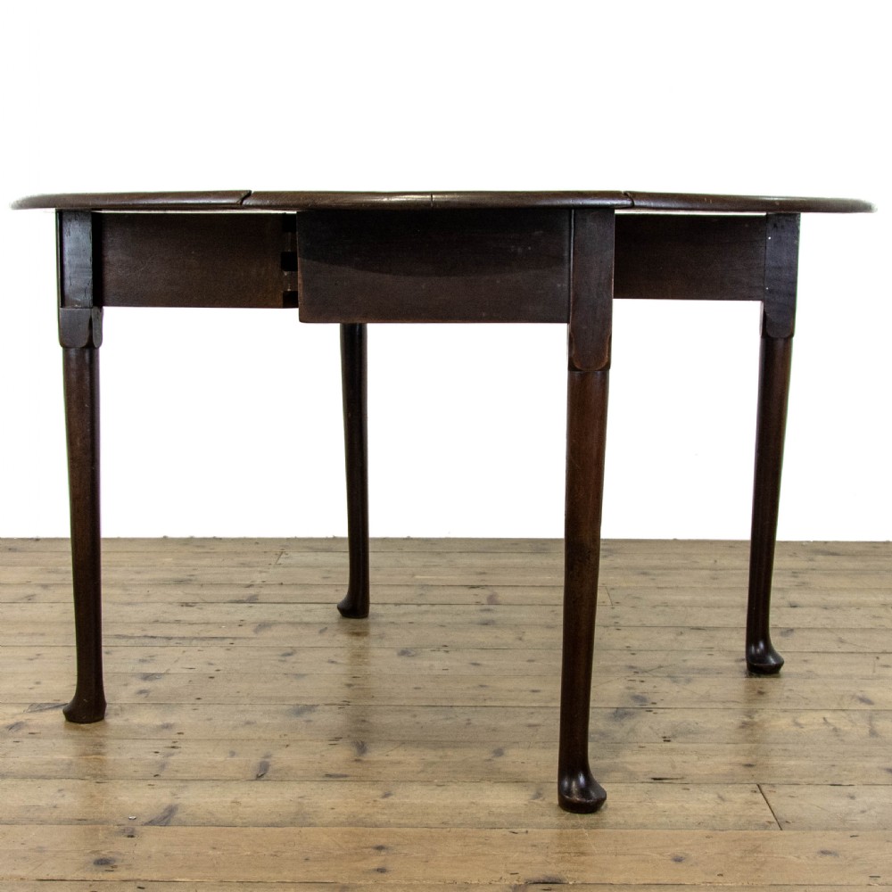 George II Antique Mahogany Drop Leaf Table View VI