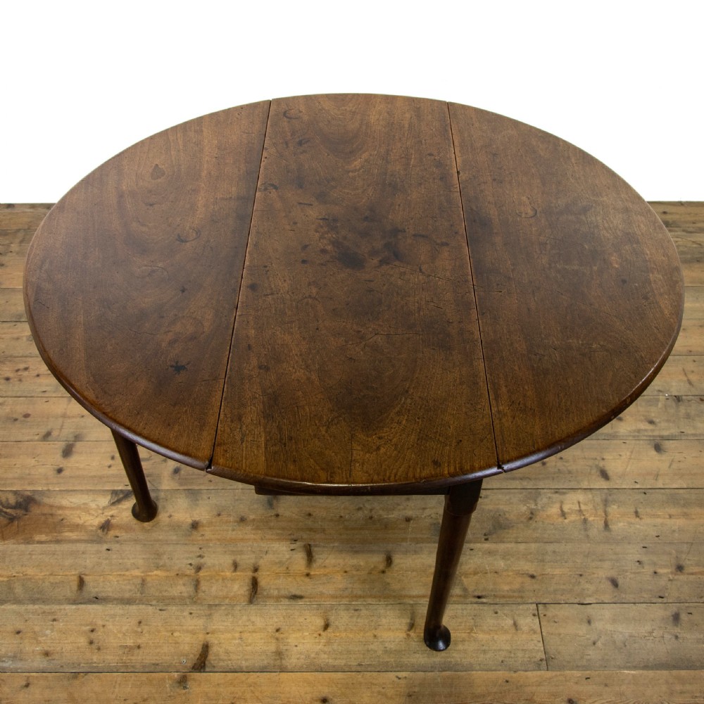 George II Antique Mahogany Drop Leaf Table View VIII