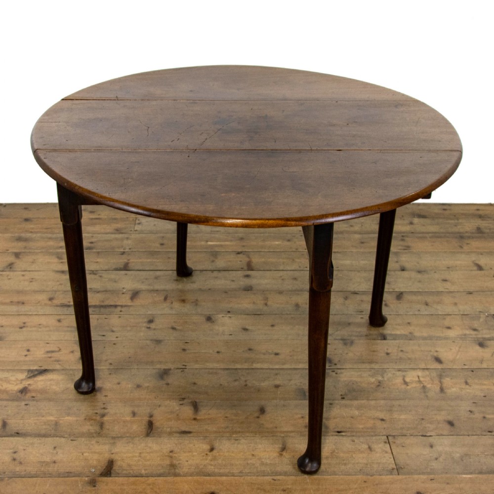 George II Antique Mahogany Drop Leaf Table View IX