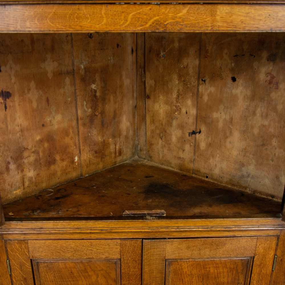 Antique Oak Corner Cupboard  View III