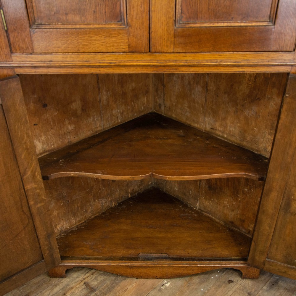 Antique Oak Corner Cupboard  View V