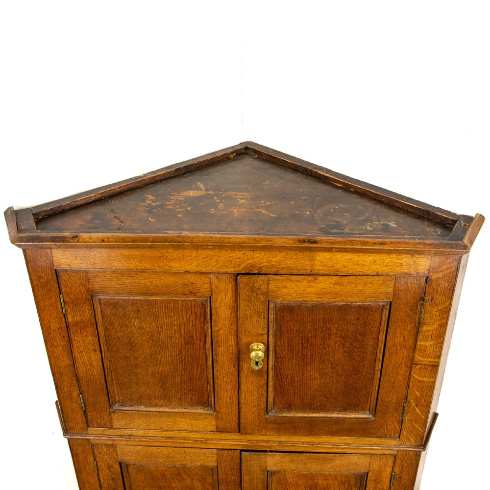 Antique Oak Corner Cupboard  View VI
