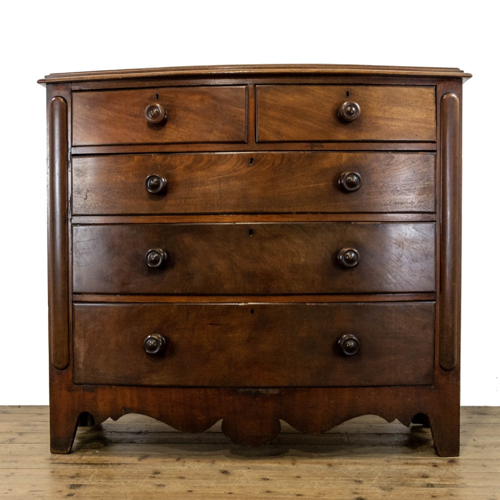 Victorian Mahogany Bow Front Chest of Drawers