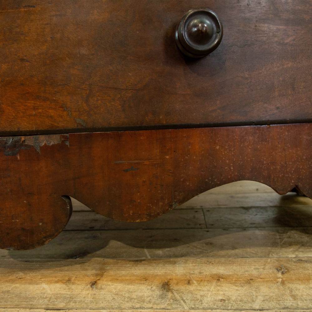 Victorian Mahogany Bow Front Chest of Drawers View IV