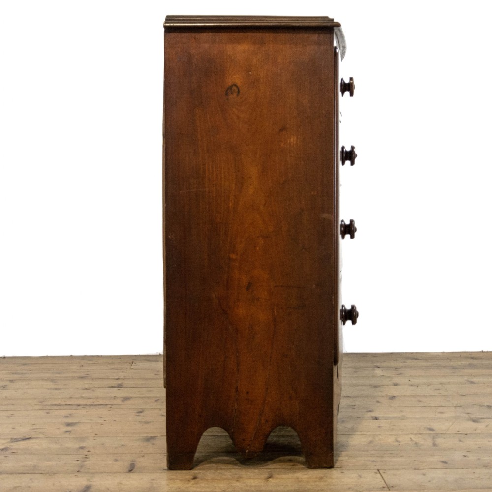 Victorian Mahogany Bow Front Chest of Drawers View VIII