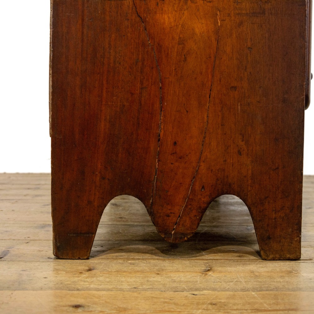 Victorian Mahogany Bow Front Chest of Drawers View IX