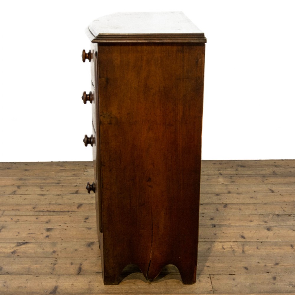 Victorian Mahogany Bow Front Chest of Drawers View XI
