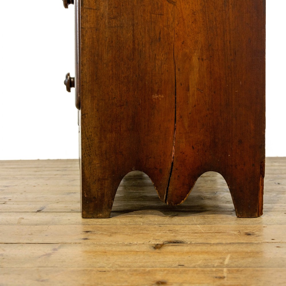 Victorian Mahogany Bow Front Chest of Drawers View XII