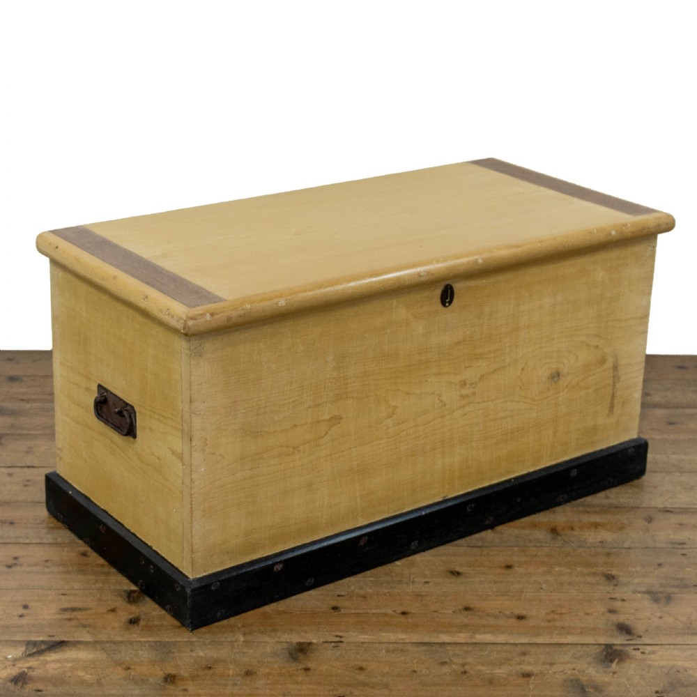 Victorian Antique Pine Trunk or Blanket Box