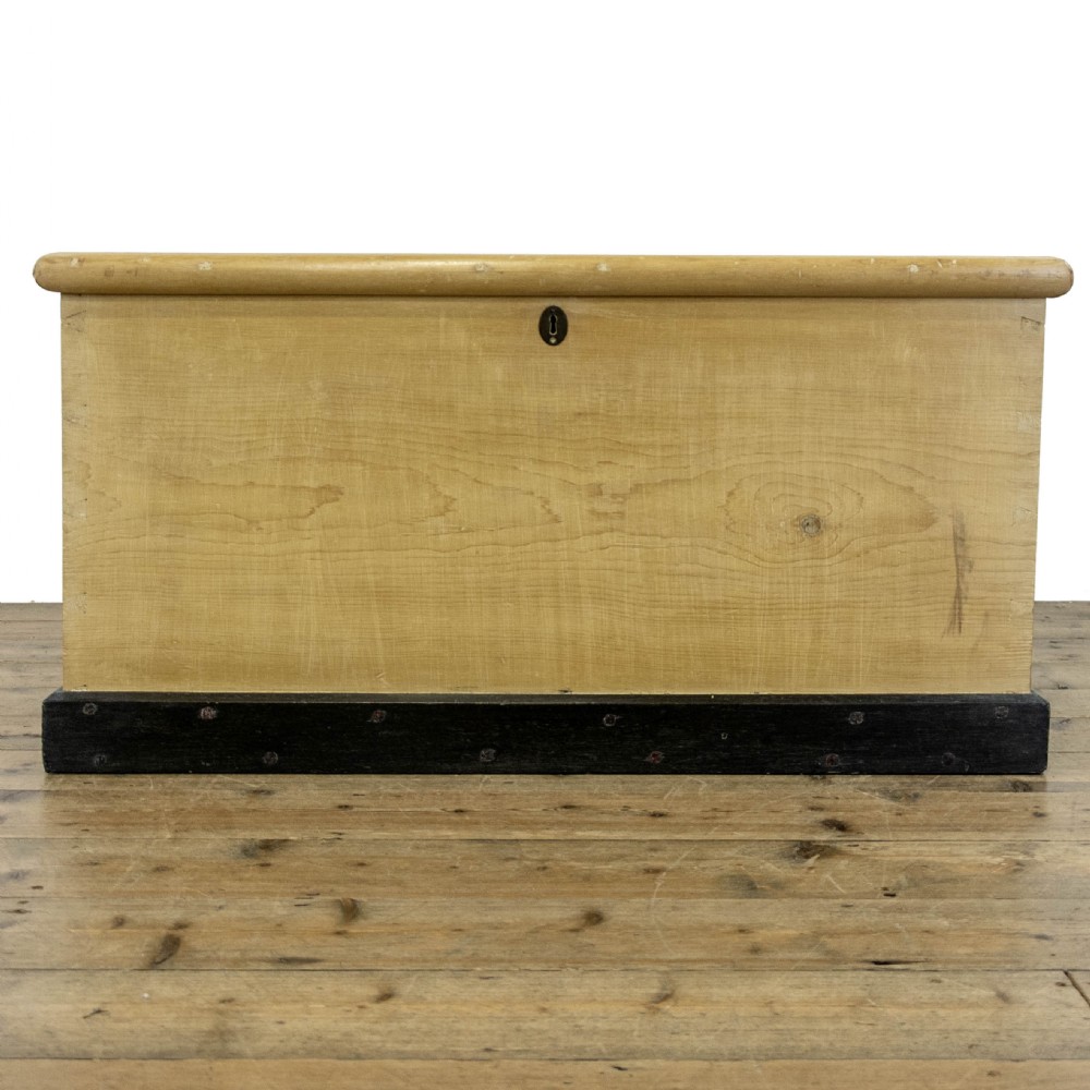 Victorian Antique Pine Trunk or Blanket Box View III