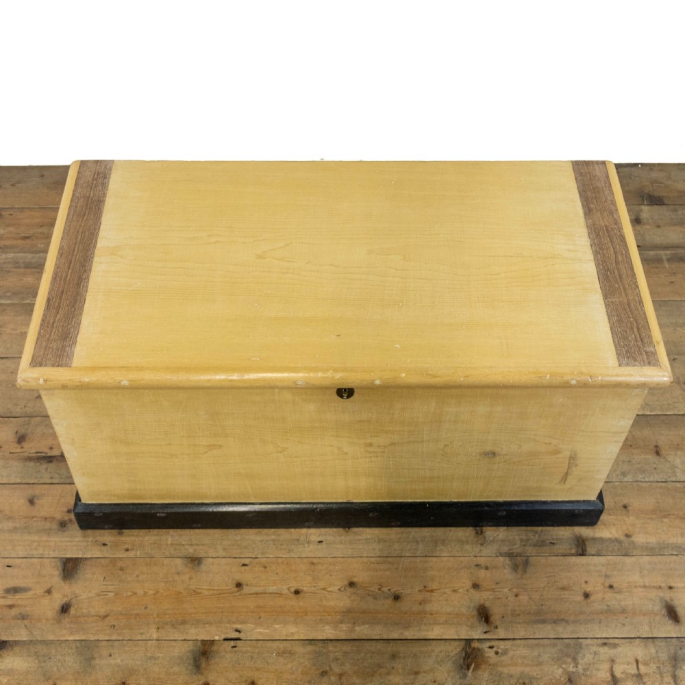 Victorian Antique Pine Trunk or Blanket Box View IV