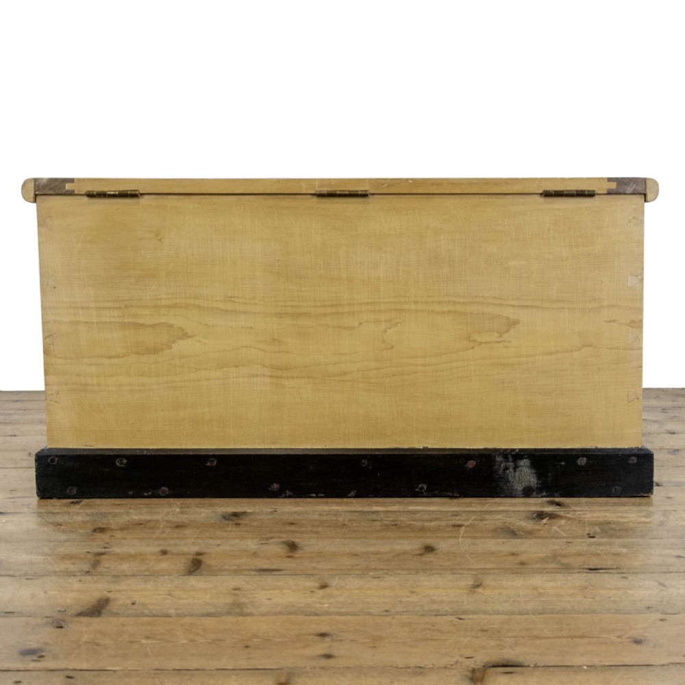 Victorian Antique Pine Trunk or Blanket Box View VI