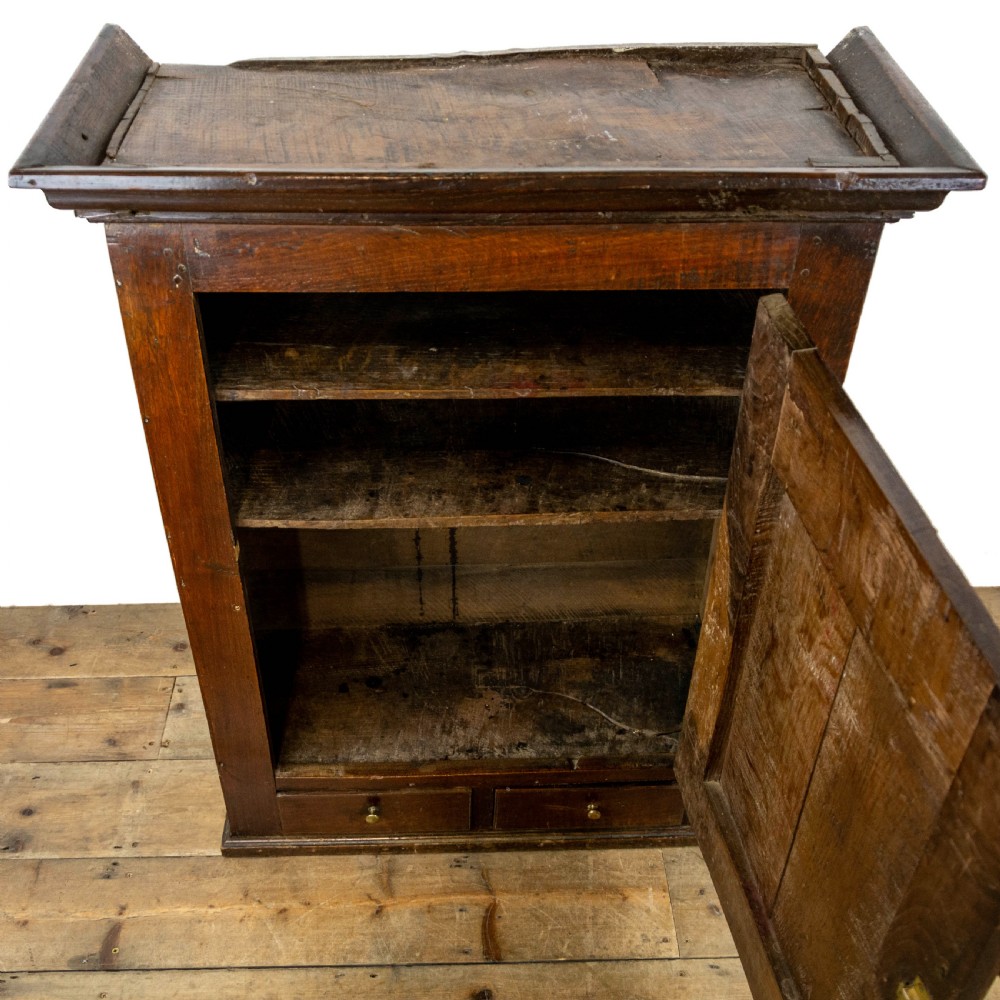 Antique Georgian Oak Spice Cupboard View III