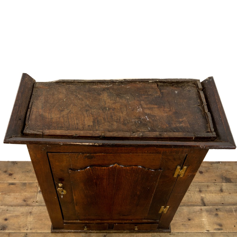 Antique Georgian Oak Spice Cupboard View V