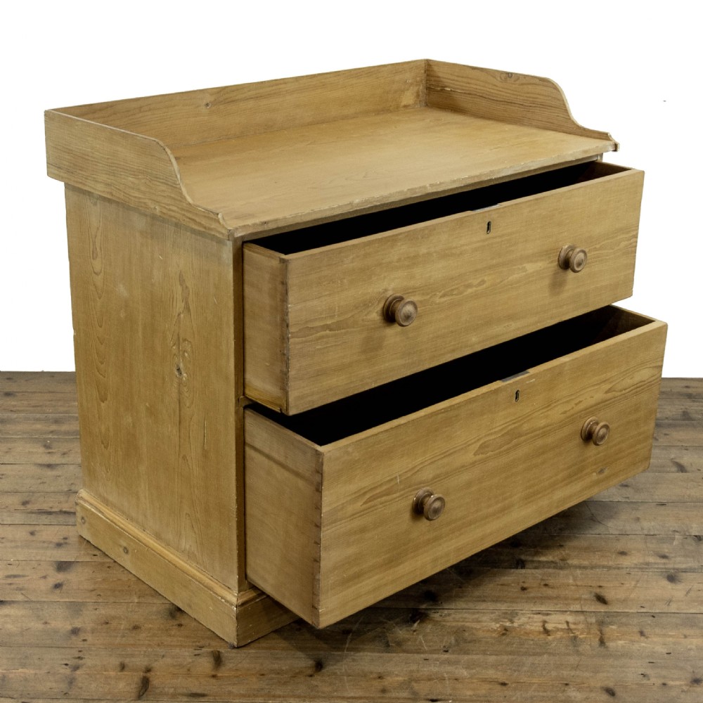 Antique Pine Chest of Drawers with Gallery View VI