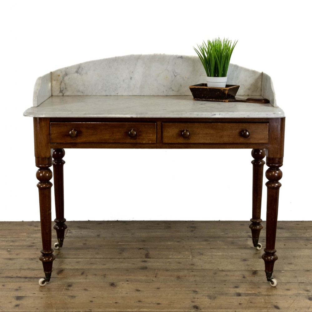 Victorian Mahogany Washstand with Marble Top