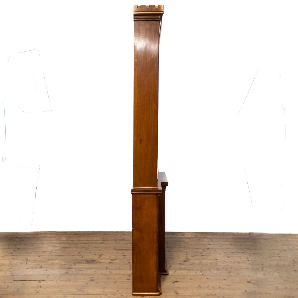Antique Oak Breakfront Two Stage Bookcase View III