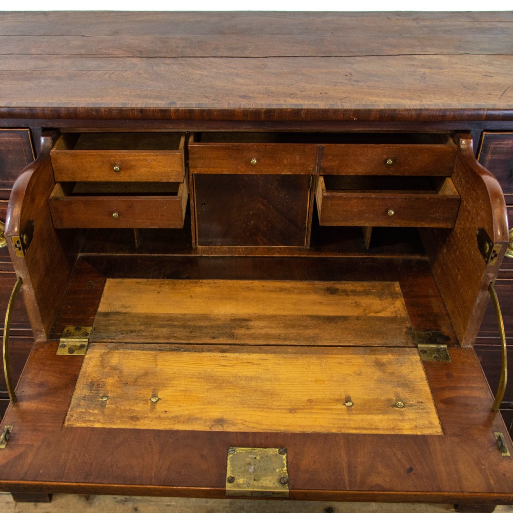 Antique Inlaid Mahogany Secretaire Chest  View III