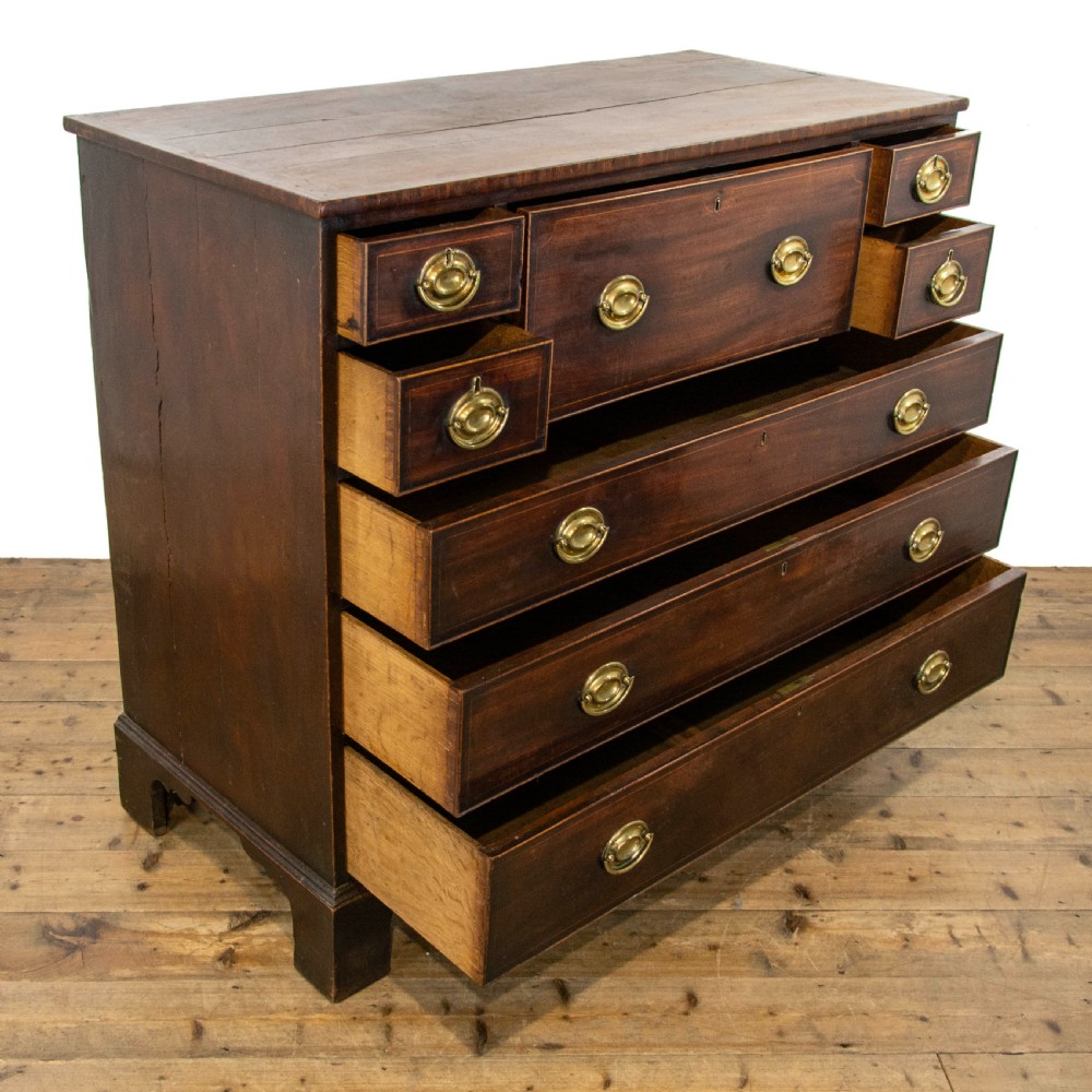 Antique Inlaid Mahogany Secretaire Chest  View VII