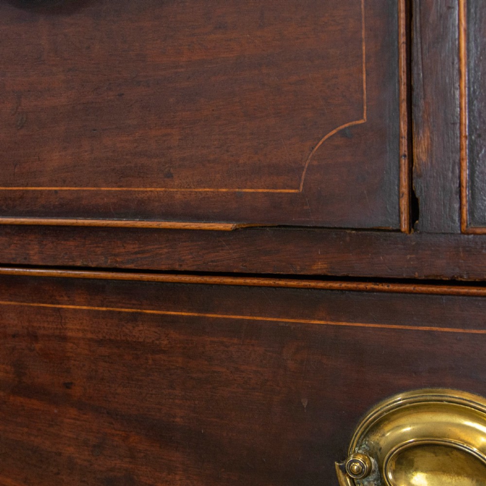 Antique Inlaid Mahogany Secretaire Chest  View XIII