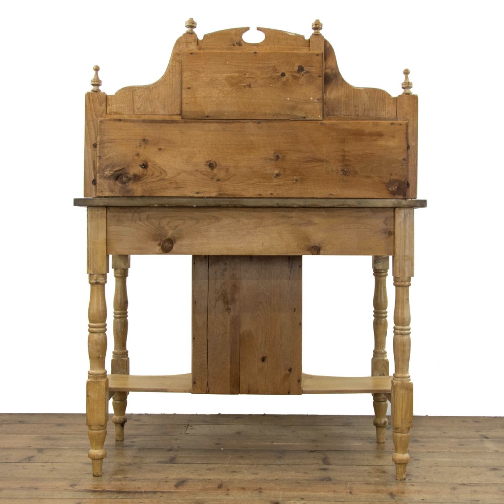 Antique Pine Washstand with Marble Top View VIII