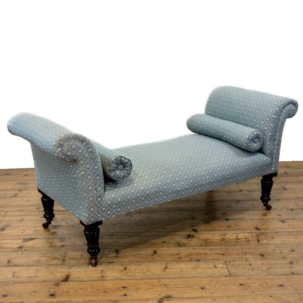 Victorian Antique Upholstered Window Seat