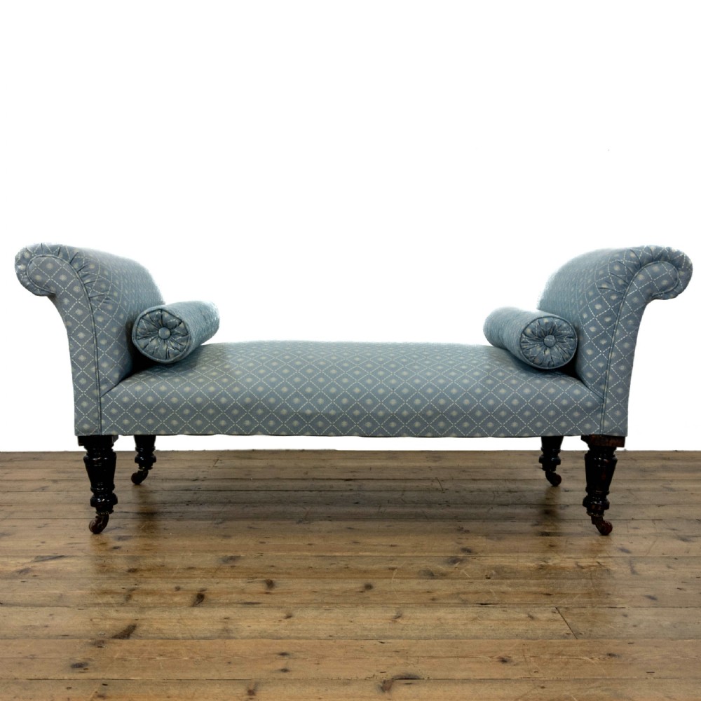 Victorian Antique Upholstered Window Seat View II